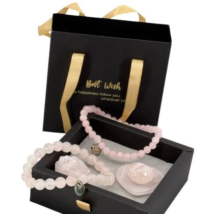 2 Armbanden Geschenkset – Rozenkwarts