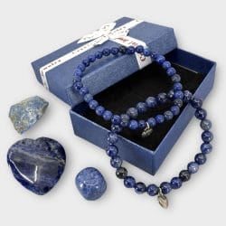 Reviews van Armband.nl en Armband.be 20 2 Blauwe Sodaliet Armbanden 3 Edelstenen Set in Cadeaudoosje 1