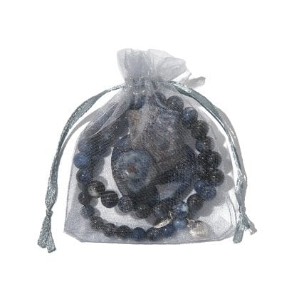 2 Blauwe Sodaliet Armbanden & 3 Edelstenen Set in Luxe Cadeauverpakking