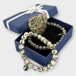 Reviews van Armband.nl en Armband.be 16 2 x Dalmatian Jaspis ‘Koeien Armband 🐄 – Incl Doosje