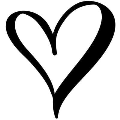 Hartje symbool voor armband gravure