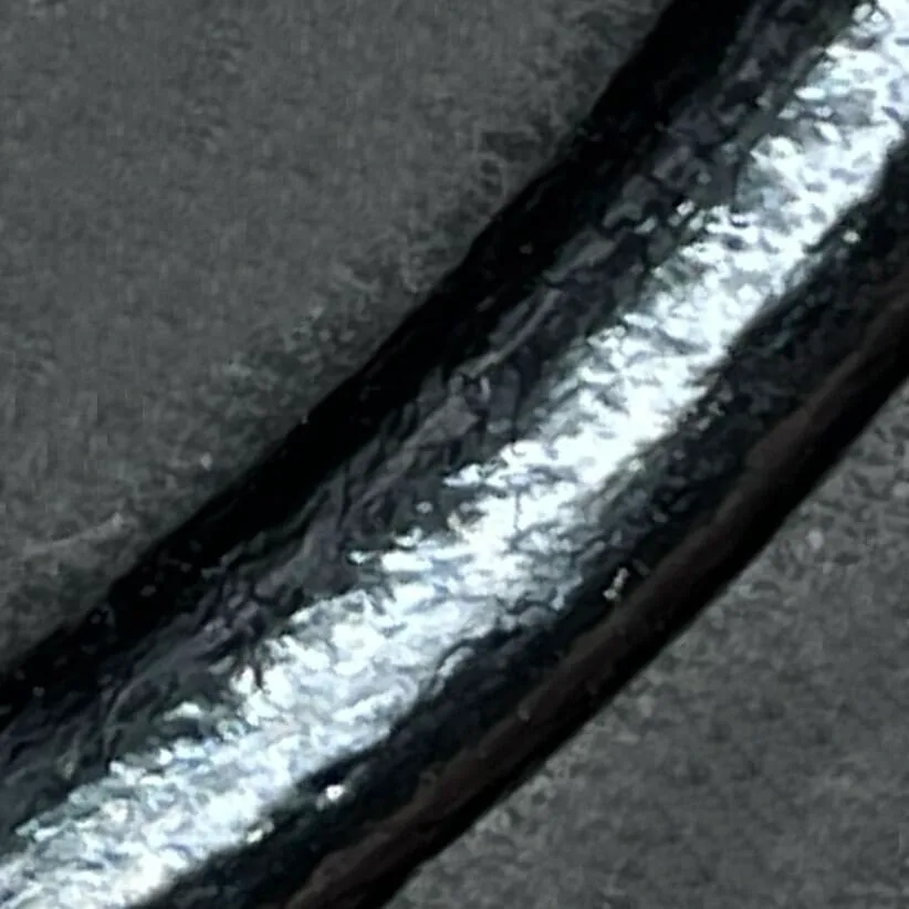 Zwart 8mm leer voor armband te maken