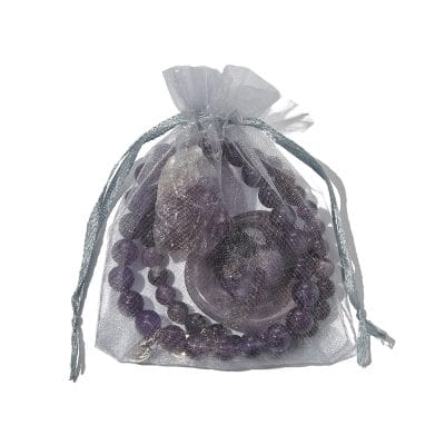 Amethist Edelsteen Set – Armbanden & Kristallen in Luxe Cadeauverpakking