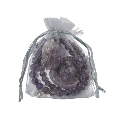 Amethist Edelsteen Set – Armbanden & Kristallen in Luxe Cadeauverpakking