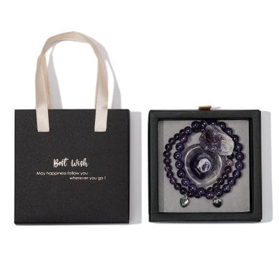 Amethist Geschenkset 2 Armbanden + 3 Luxe Edelstenen in cadeauverpakking.jpg