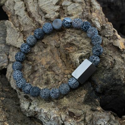 Arctic Spirit – Bevroren Agaat Kralen Armband - Afbeelding 5