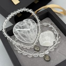 Reviews van Armband.nl en Armband.be 17 Armbanden Geschenkset Clear Quartz – Bergkristal Edelstenen