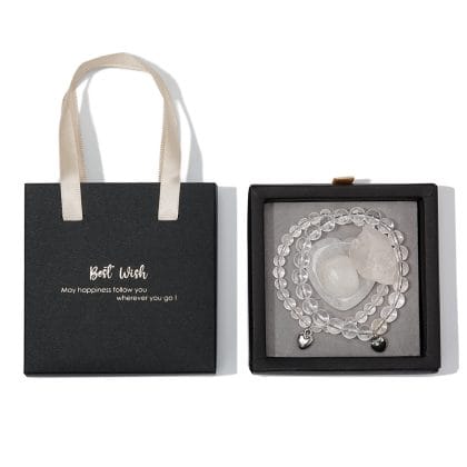 Armbanden Geschenkset Clear Quartz – Bergkristal Edelstenen