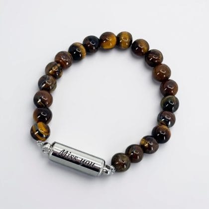 As-Armband kralen - Zilverkleurige askamer | Eigen As