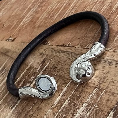 Atlantis - Damesarmband van 6mm rond Italiaans Valiano™ leer 3 Atlantis - Damesarmband van 6mm rond Italiaans Valiano™ leer - Afbeelding 3