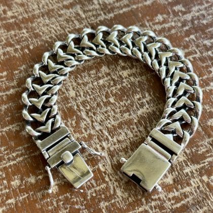 Brede Zilveren Dames Armband met Namen S925