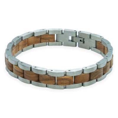 TimberWood Noble – Olijfhouten Schakelarmband - Afbeelding 4