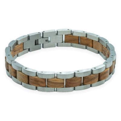 TimberWood Noble – Olijfhouten Schakelarmband - Afbeelding 6