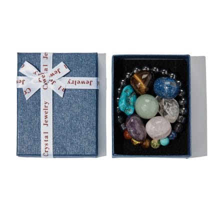Chakra Armband met 7 Edelstenen + Cadeaudoosje