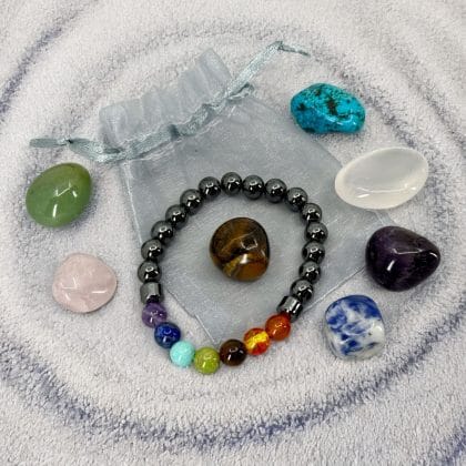 Chakra Armband met Hematiet & 7 Edelstenen Set