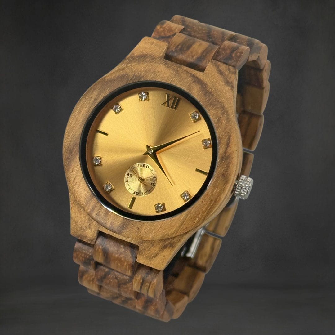 Elegant Dameshorloge met Gouden Quartz Uurwerk