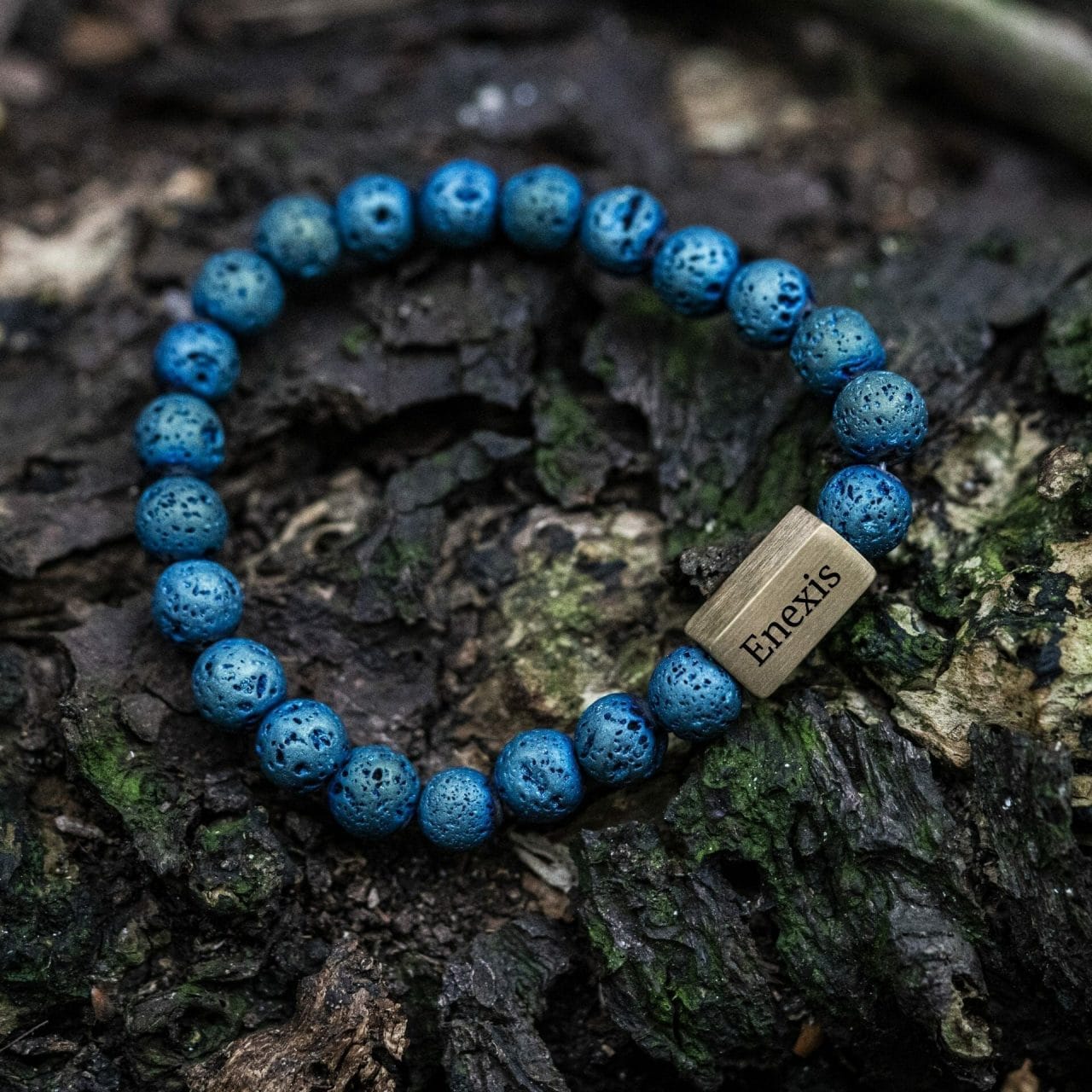 Enexis Armband Voltage 'Electroplated Lava' stenen armband