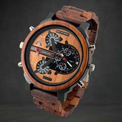 Extra Groot Herenhorloge met Zilverkleurig Uurwerk