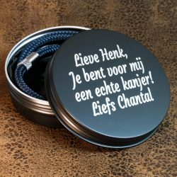 Reviews van Armband.nl en Armband.be 15 Gepersonaliseerd geschenkdoosje met eigen tekst gravure