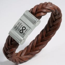 Reviews van Armband.nl en Armband.be 9 Graveerbare gevlochten leren Armband