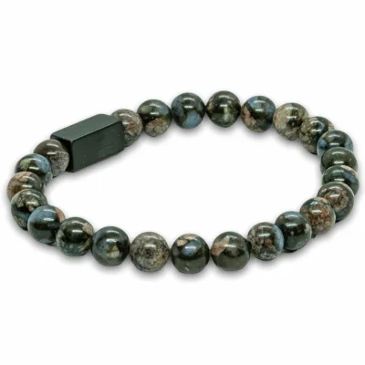 Hades - Zwarte Glaucofaan armband - Kralen 8mm 3 Hades - Zwarte Glaucofaan armband - Kralen 8mm - Afbeelding 3