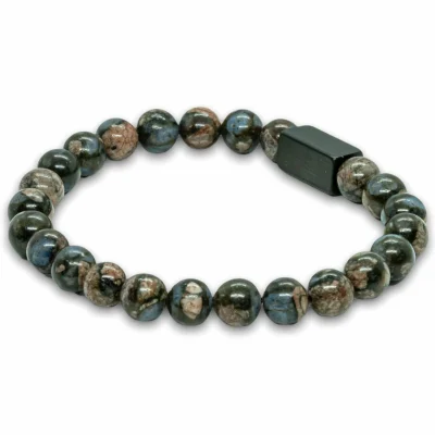 Hades - Zwarte Glaucofaan armband - Kralen 8mm 4 Hades - Zwarte Glaucofaan armband - Kralen 8mm - Afbeelding 4