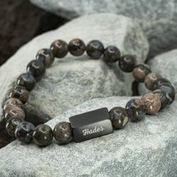 Reviews van Armband.nl en Armband.be 1 Hades Zwarte Glaucofaan armband Kralen 8mm