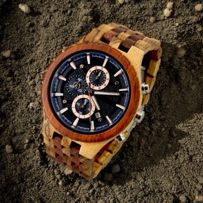 Houten XXL Heren horloge
