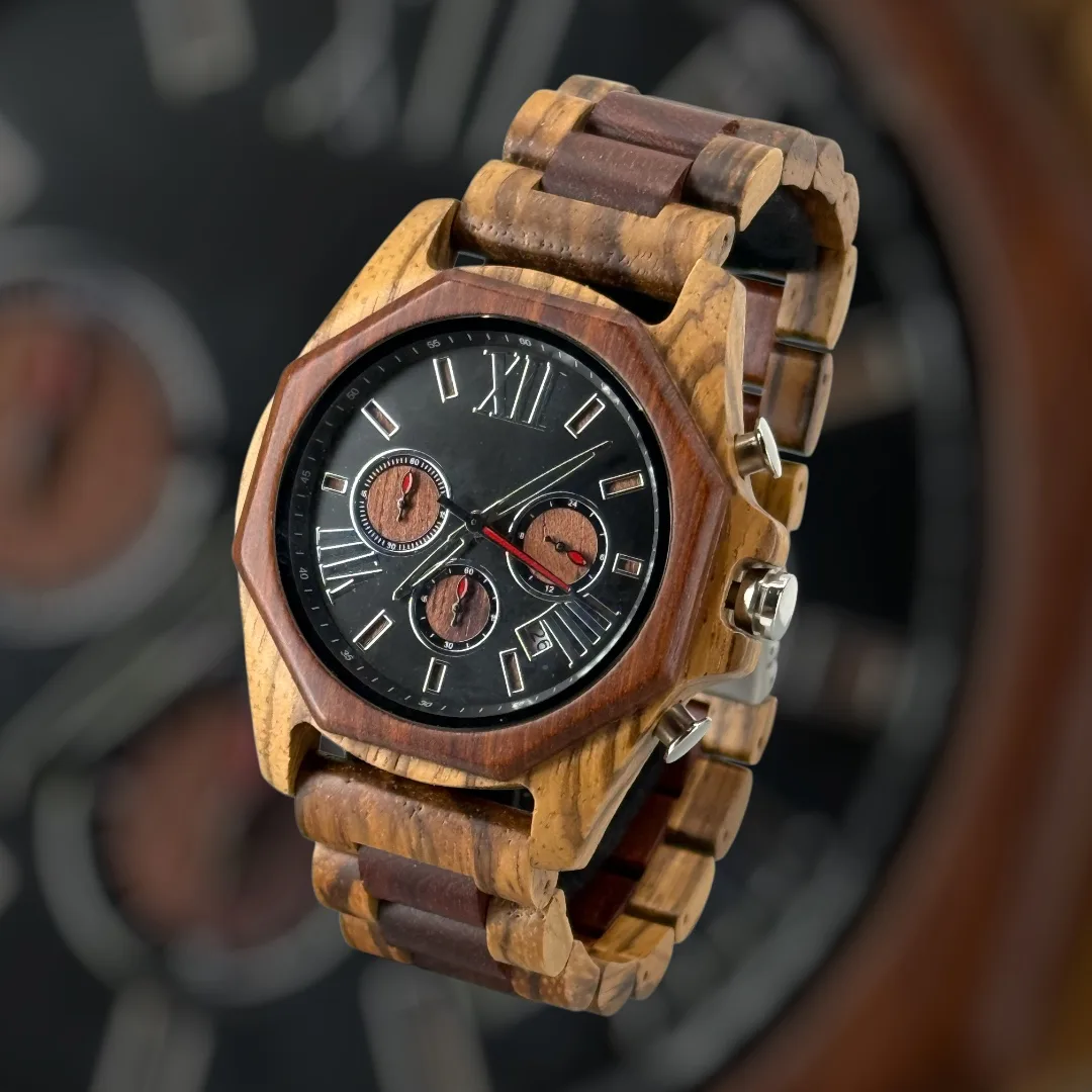 Houten mannen horloge VD53 Deluxe