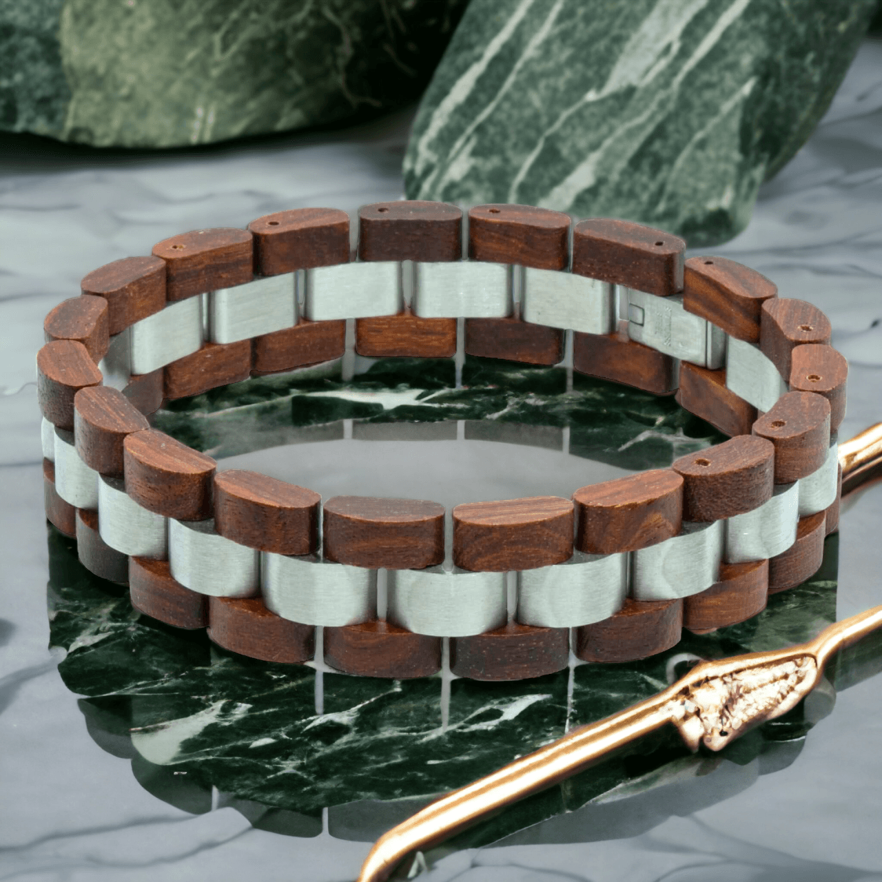 K2 Himalaya Rood Sandelhout Houten armband