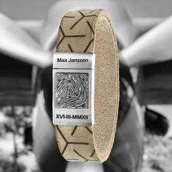 Reviews van Armband.nl en Armband.be 9 Leren Vingerafdruk Armband Pilots EDITION Zwart Bruin Gevlochten