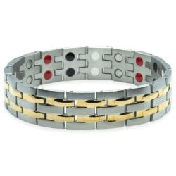 Reviews van Armband.nl en Armband.be 7 Magneet Armband De Klassieker Goudgrijs