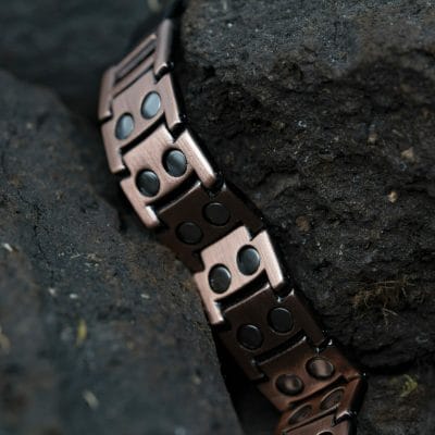 Zwarte Magneet Armband - Flåm + eigen tekst gravure 2 Zwarte Magneet Armband - Flåm + eigen tekst gravure - Afbeelding 2