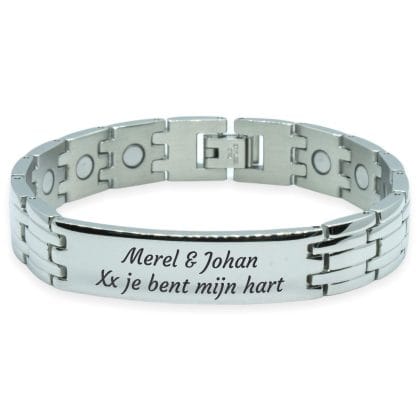 Magneet Armband - Lillestrøm + eigen gravure