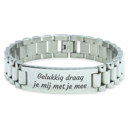 Magneet Armband - Multischakel + eigen tekst