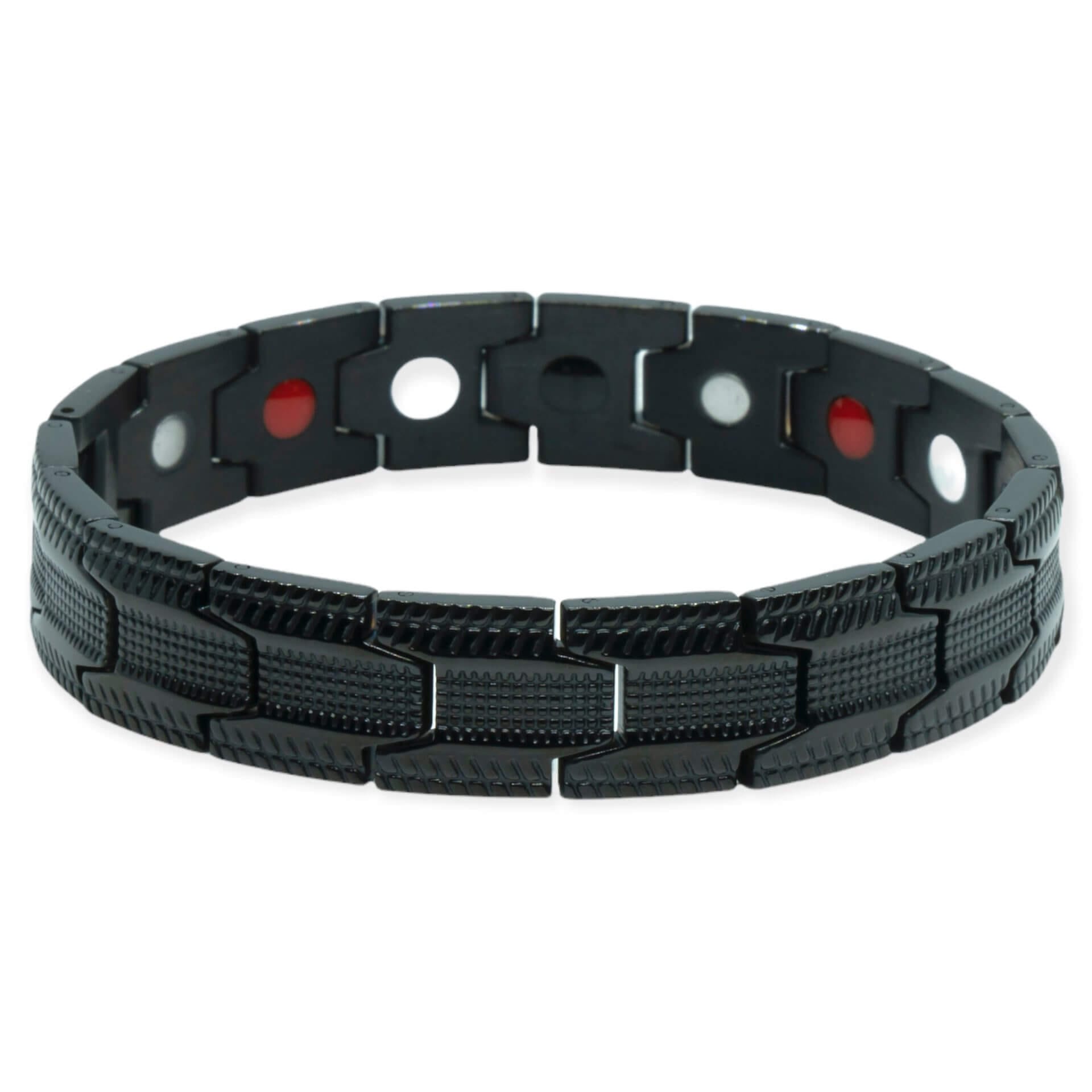 Magneet Armband - The Tiretrack - Zwart 1 Magneet Armband - The Tiretrack - Zwart
