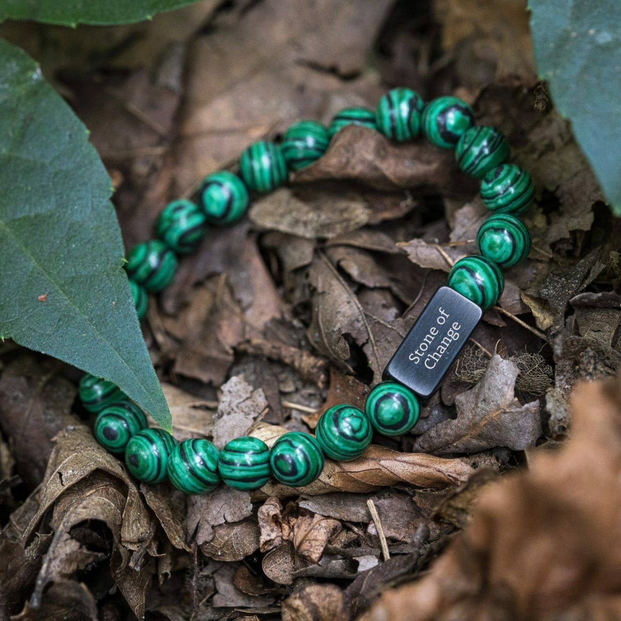 Ontwerp je eigen armband 15 Malachiet Kristallen Stone of Change Kralen armband