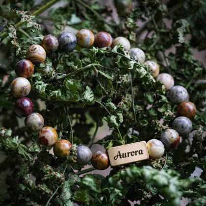 Mexicaanse Agaat - Kleurrijke 8mm kralen armband