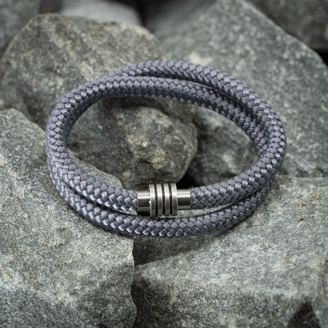 Navy™ Armband – Grijs Touw