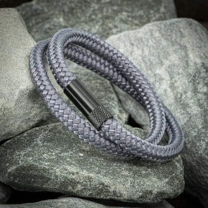 Navy™ Armband – Grijs Touw