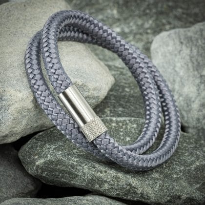 Navy™ Armband – Grijs Touw