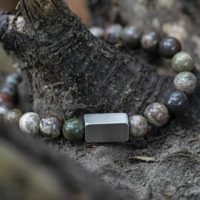 Neptunus 'Ocean Jasper' - Kralen armband - Afbeelding 8