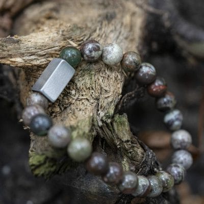 Neptunus 'Ocean Jasper' - Kralen armband - Afbeelding 9