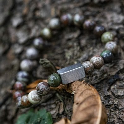 Neptunus 'Ocean Jasper' - Kralen armband - Afbeelding 2