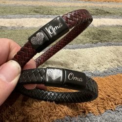 Oneindige liefdes armband (Infinity heart) - Gevlochten leer photo review