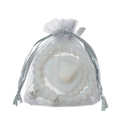 Opaliet Armband en Edelstenen Set – Stralende Harmonie in een Cadeauzakje