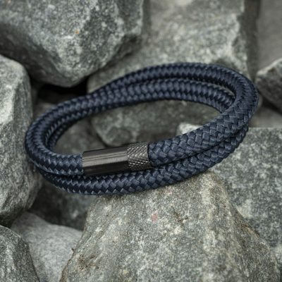 Navy™ Armband – Marineblauw touw - Afbeelding 4