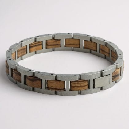 RVS Houten armband - Grand Canyon