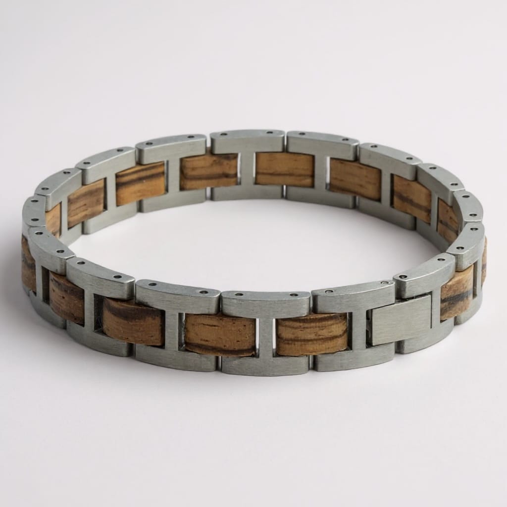 RVS Houten armband - Grand Canyon 1 RVS Houten armband - Grand Canyon