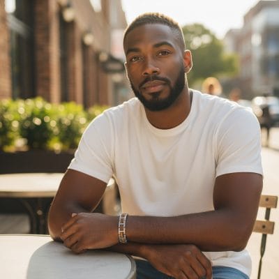 RVS Houten armband - Grand Canyon 2 RVS Houten armband - Grand Canyon - Afbeelding 2